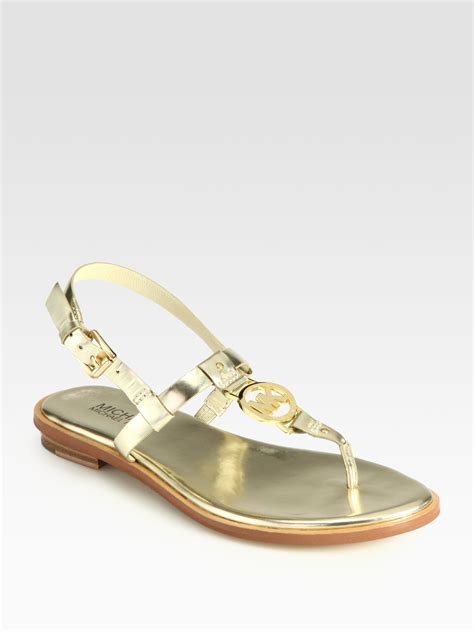 michael kors gold sandals|michael kors gold sandals heels.